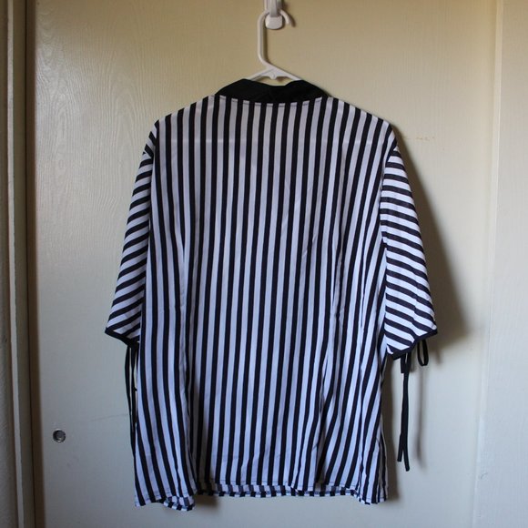 SHEIN PLUS HALLOWEEN CRISS CROSS BACK PINAFORE DRESS & SHIRT - Picture 6 of 7